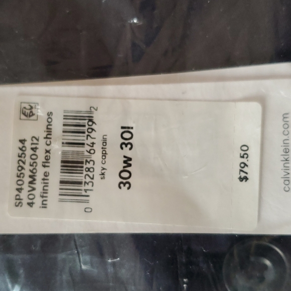 Calvin Klein Men's Infinite Flex Chino 30Wx30L NWT - Picture 4 of 4